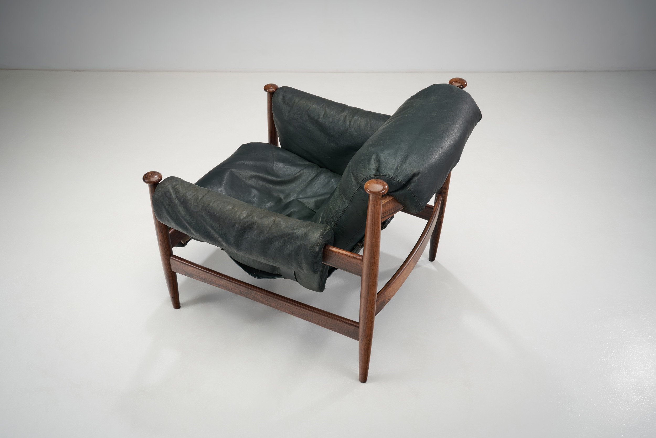 【期間限定値下】 Ire Mobler製 Eric Merthen オットマン Leather Lounge Chair with Ottoman by Eric Merthen for Ire Møbler